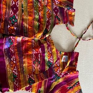 Multi color 3/4 sleeve blouse